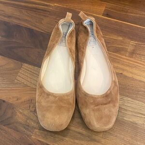 AGL "KIM" Ballet Flat Shoe Beige Suede Tan size 43